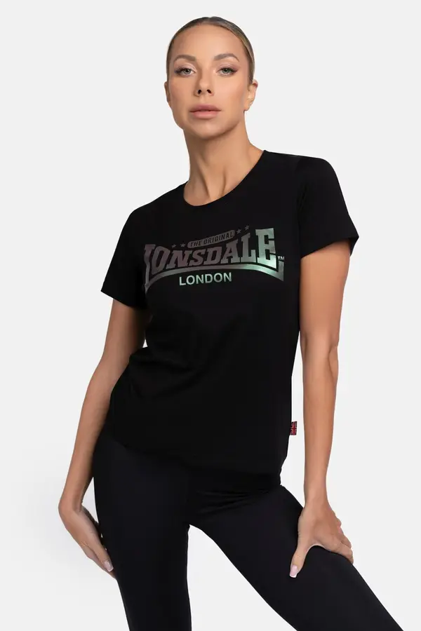LONSDALE LONSDALE Majica 'Harray'  svijetlozelena / crna