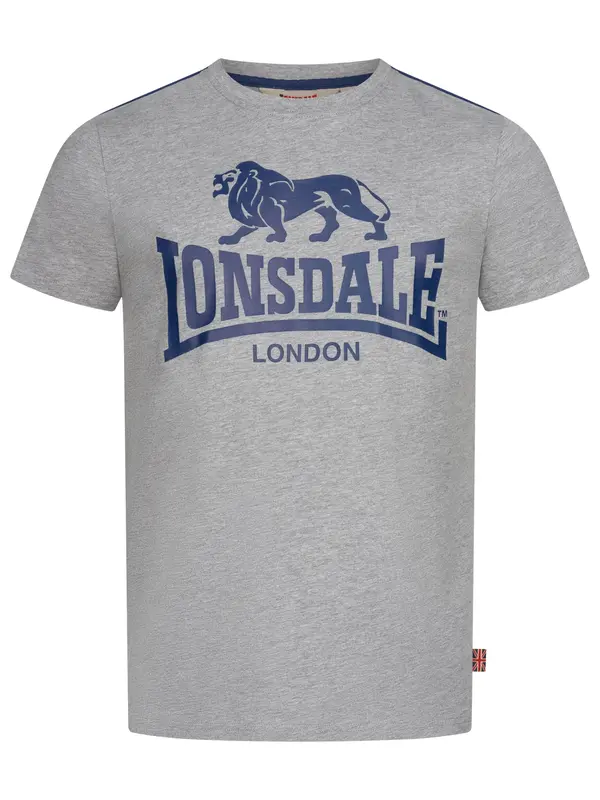 LONSDALE LONSDALE Majica 'Henconner'  mornarsko plava / siva