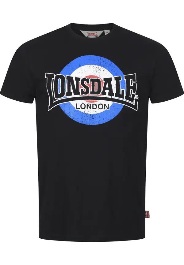 LONSDALE LONSDALE Majica 'Huyton'  plava / crvena / crna / bijela