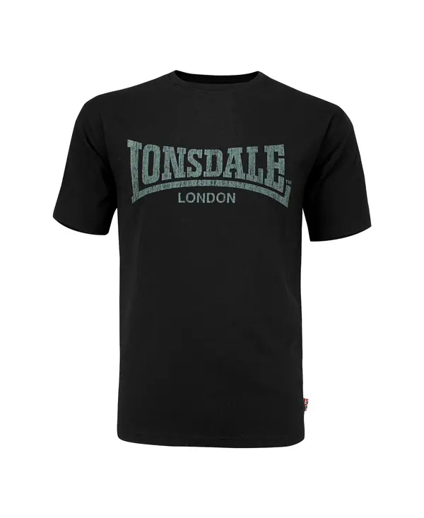 LONSDALE LONSDALE Majica 'Kai'  siva / crna