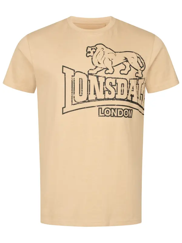 LONSDALE LONSDALE Majica 'Langsett'  pijesak / crna
