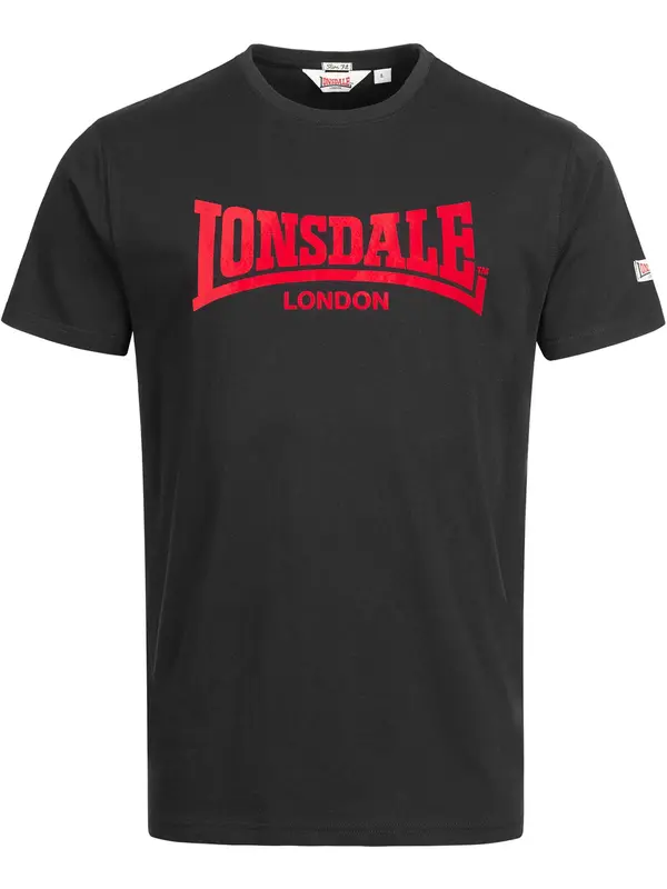 LONSDALE LONSDALE Majica 'LL008 One Tone'  crvena / crna