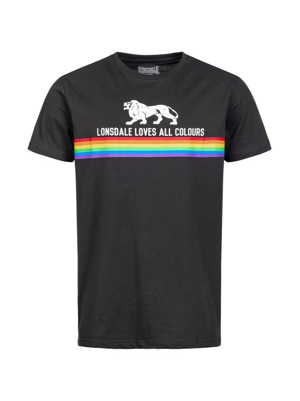 LONSDALE LONSDALE Majica 'NELSON'  ljubičasta / crvena / crna / bijela