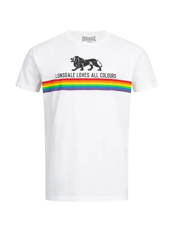 LONSDALE LONSDALE Majica 'Nelson'  plava / žuta / zelena / ljubičasta / narančasta / crvena / crna / bijela