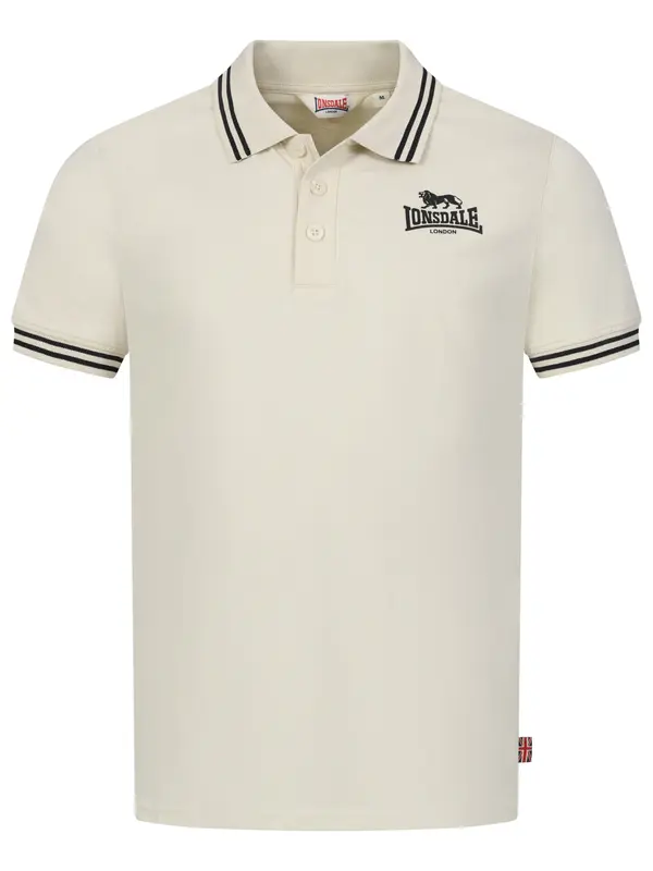 LONSDALE LONSDALE Majica 'Rhodes'  svijetlobež / crna