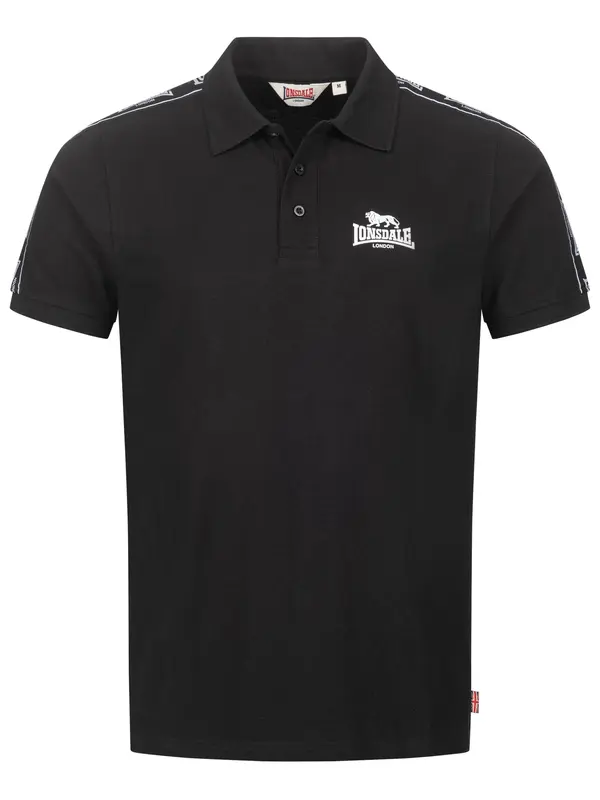 LONSDALE LONSDALE Majica 'Setter'  crna / bijela