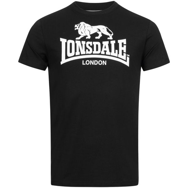 LONSDALE LONSDALE Majica 'ST. ERNEY'  crna / bijela