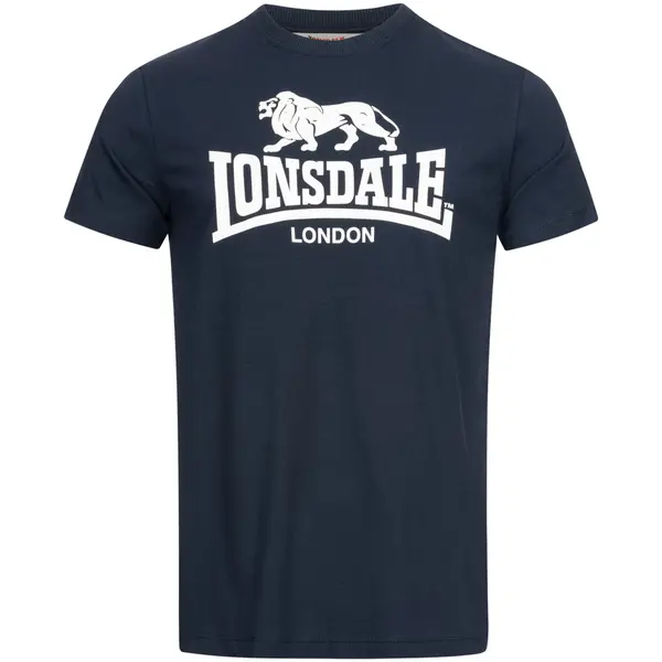 LONSDALE LONSDALE Majica 'St. Erney'  mornarsko plava / bijela