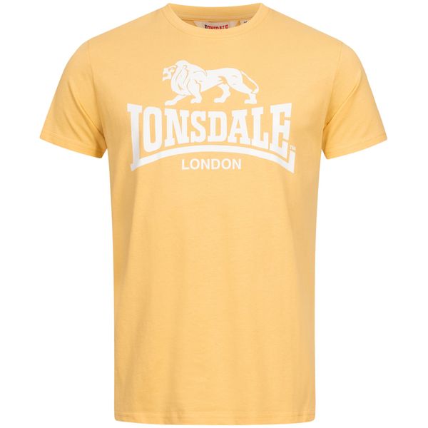 LONSDALE LONSDALE Majica ' ST. ERNEY '  pastelno žuta / bijela