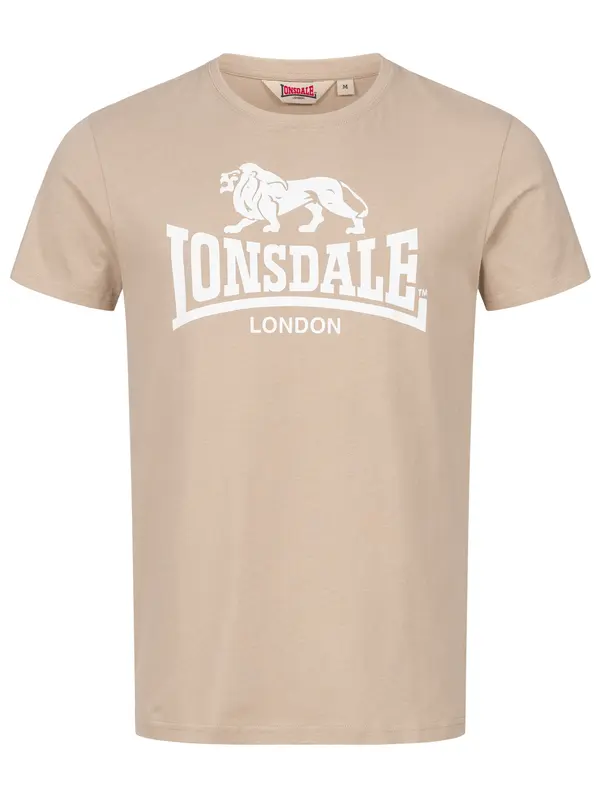 LONSDALE LONSDALE Majica 'St. Erney'  pijesak / bijela