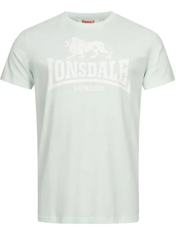 LONSDALE LONSDALE Majica 'St. Erney'  svijetlozelena / bijela