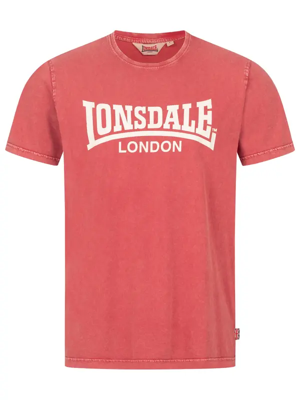 LONSDALE LONSDALE Majica 'Stofa'  crvena / bijela