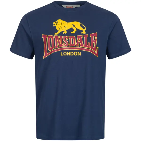 LONSDALE LONSDALE Majica 'Taverham'  mornarsko plava / žuta / tamno crvena