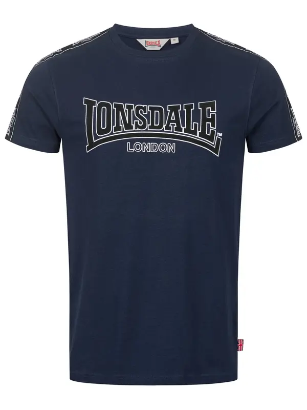 LONSDALE LONSDALE Majica 'Vementry'  tamno plava / crna / bijela
