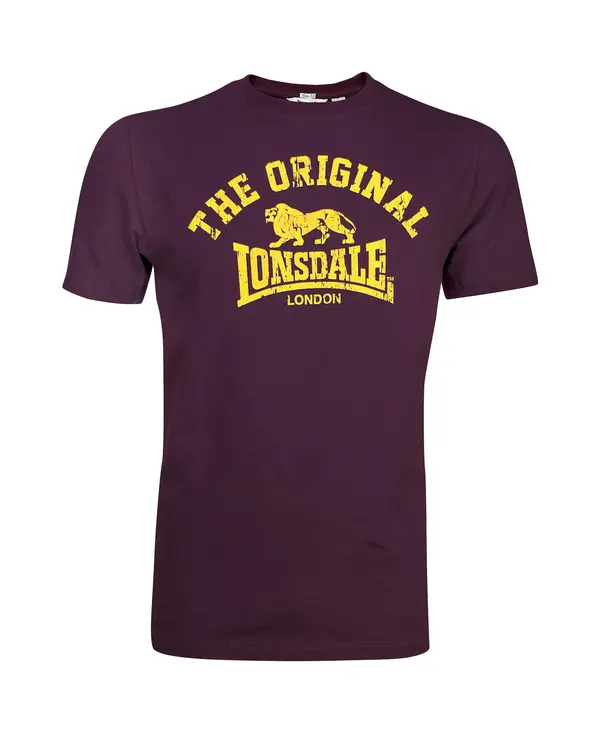 LONSDALE LONSDALE Majica  žuta / boja vina