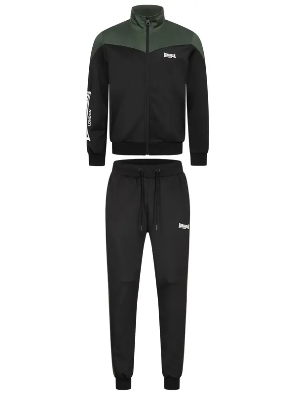 LONSDALE LONSDALE Odjeća za vježbanje 'Caution'  zelena / crna / bijela