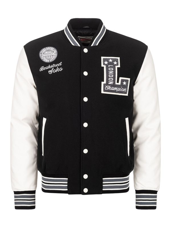 LONSDALE LONSDALE Prijelazna jakna 'Waterstein'  siva / crna / bijela