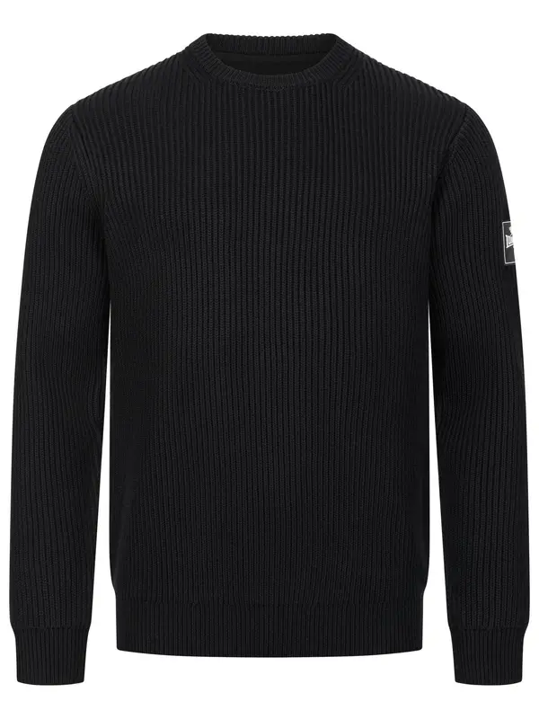 LONSDALE LONSDALE Pulover 'MOYCULLEN'  crna