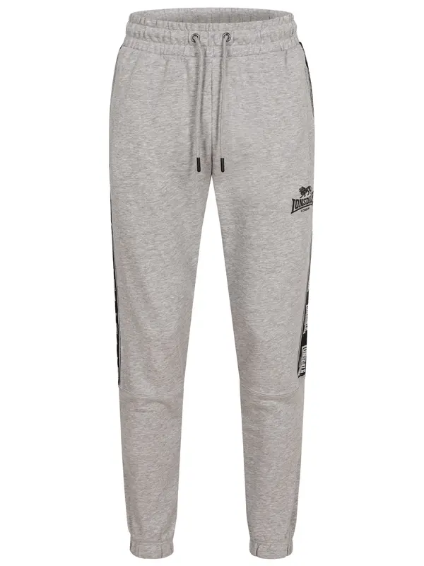 LONSDALE LONSDALE Sportske hlače 'Grutness'  siva melange / crna