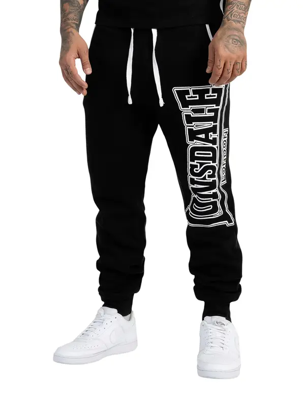 LONSDALE LONSDALE Sportske hlače 'Marldon'  crna