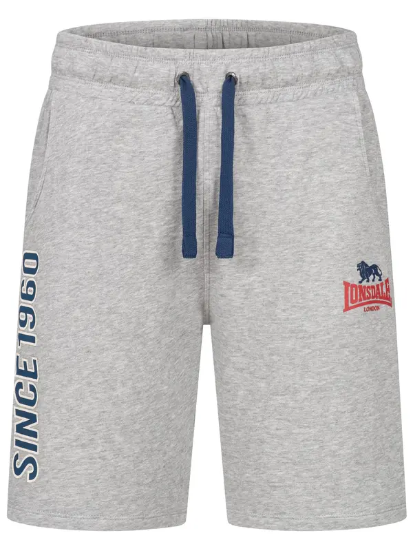 LONSDALE LONSDALE Sportske hlače  tamno plava / siva melange / crvena
