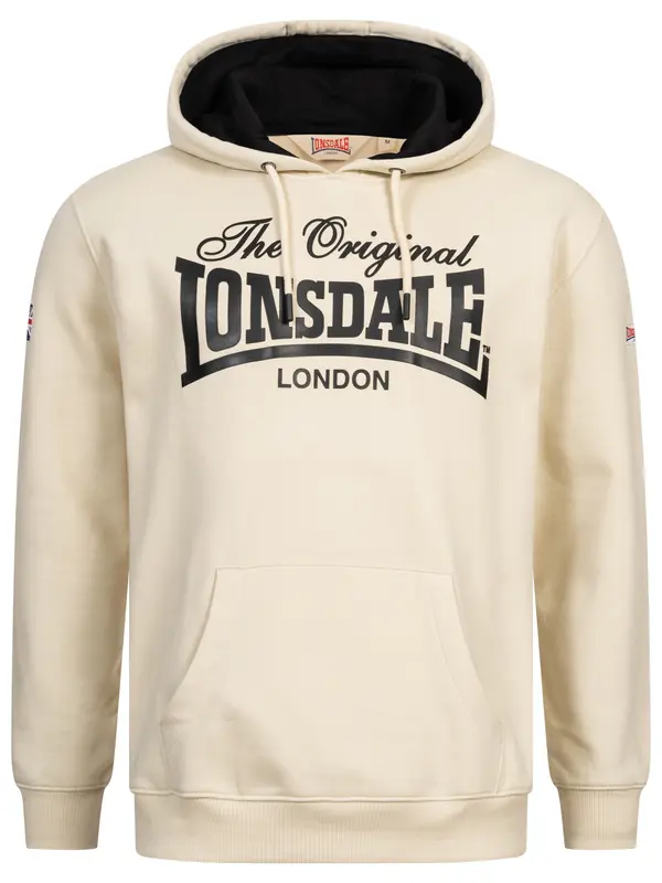 LONSDALE LONSDALE Sweater majica  bež / mornarsko plava