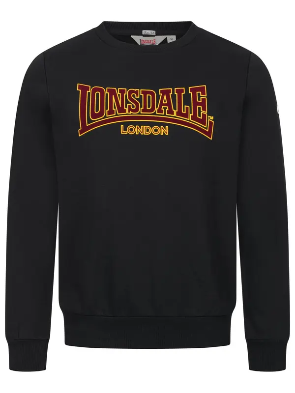 LONSDALE LONSDALE Sweater majica 'Classic LL001'  narančasta / karmin crvena / crna