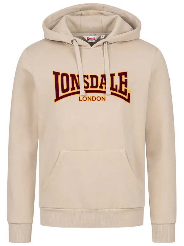 LONSDALE LONSDALE Sweater majica 'Classic'  pijesak / žuta / burgund