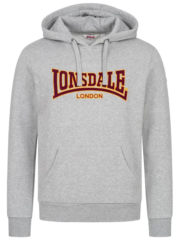 LONSDALE LONSDALE Sweater majica 'Classic'  žuta / siva / crna
