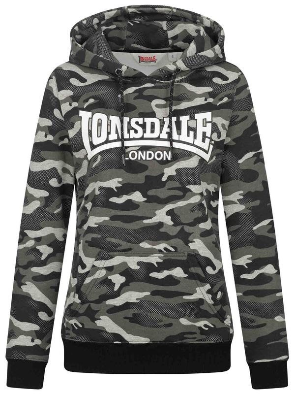 LONSDALE LONSDALE Sweater majica 'CLOUGH'  siva / antracit siva / svijetlosiva / crna