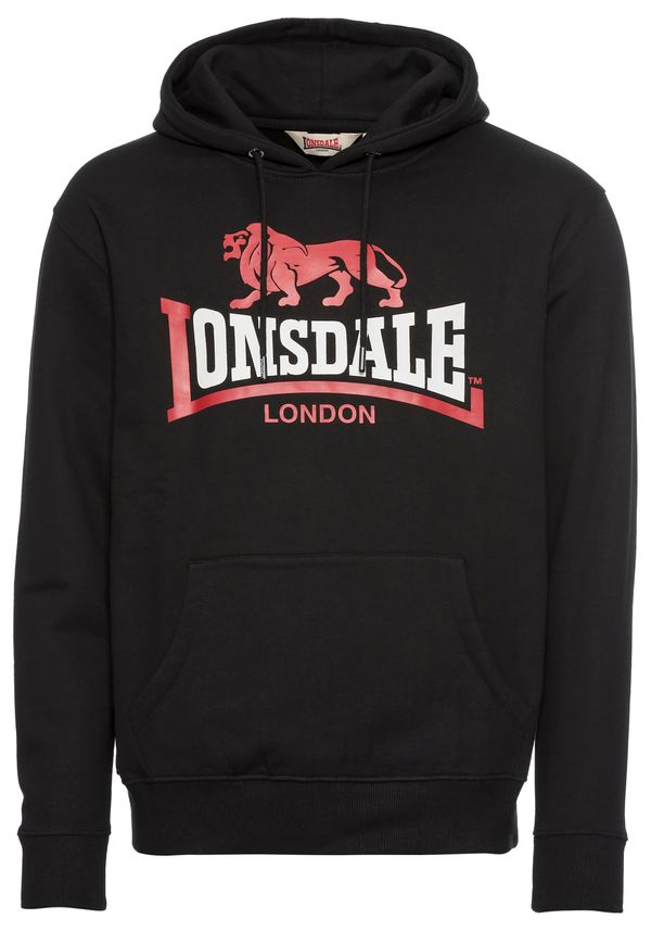 LONSDALE LONSDALE Sweater majica  crvena / crna / bijela