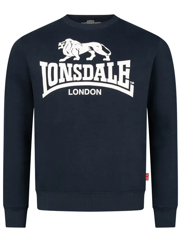 LONSDALE LONSDALE Sweater majica 'Go Sport'  mornarsko plava / bijela