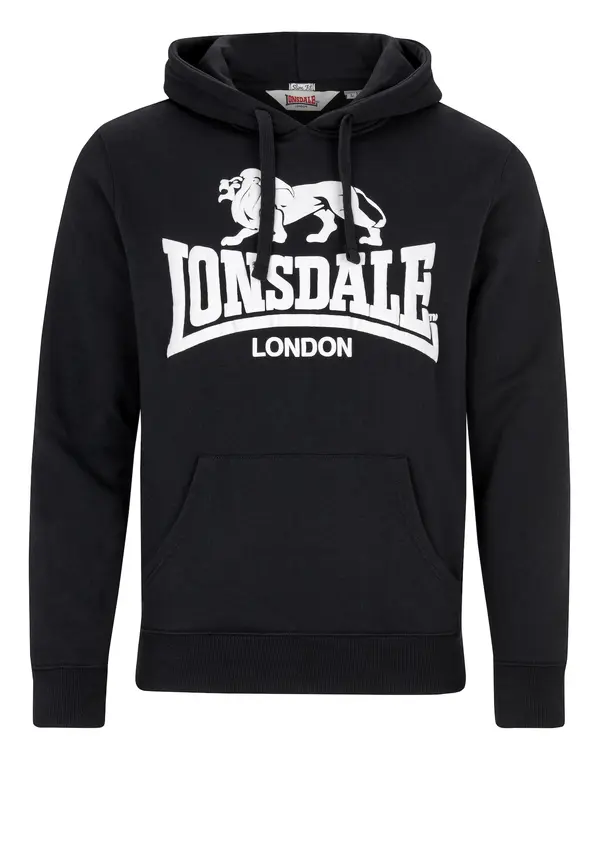 LONSDALE LONSDALE Sweater majica 'Gosports 2'  crna / bijela