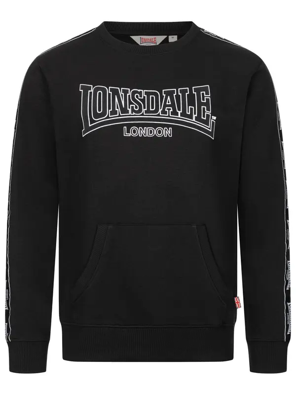 LONSDALE LONSDALE Sweater majica 'Kirklinton'  svijetloplava / crna / bijela
