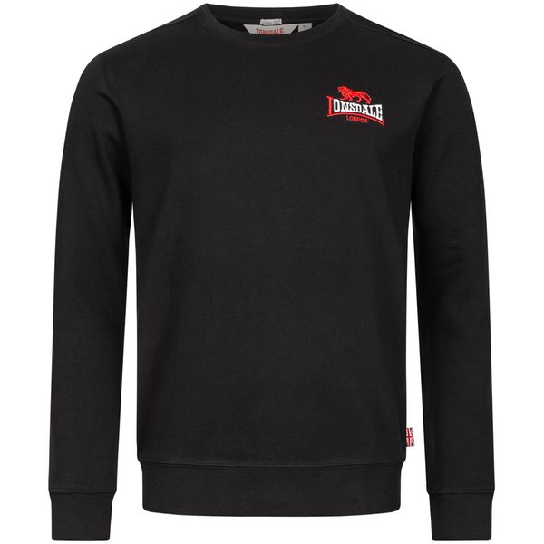LONSDALE LONSDALE Sweater majica ' LYMPSTONE '  crvena / crna / bijela