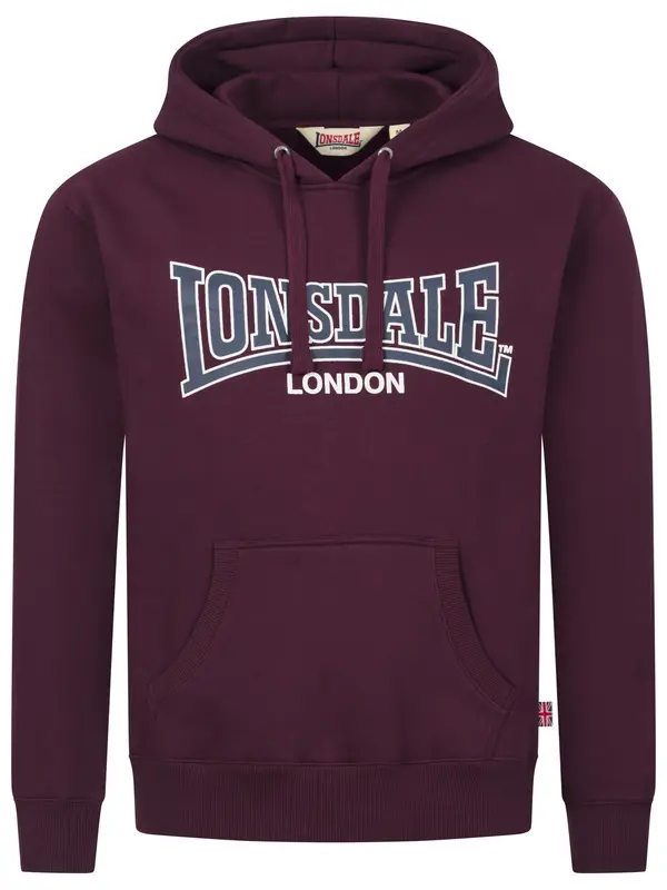 LONSDALE LONSDALE Sweater majica 'Sellan'  safirno plava / bordo / bijela