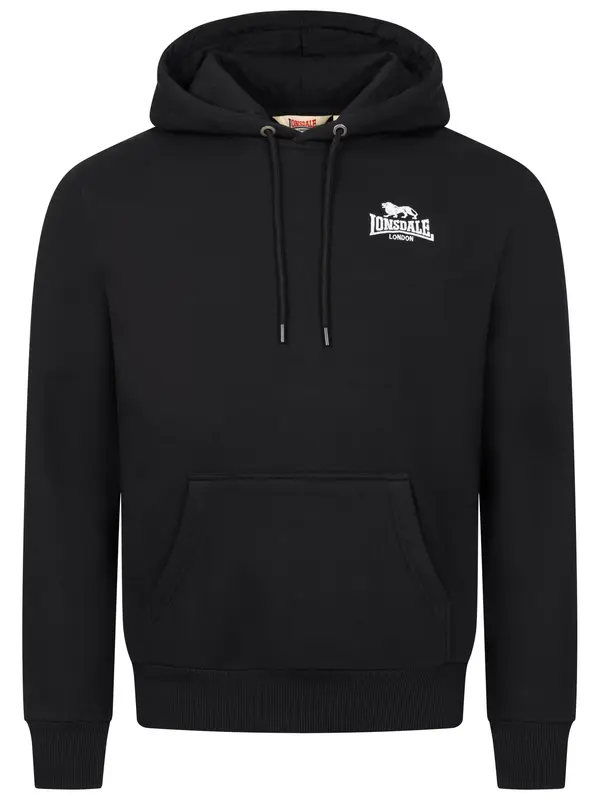 LONSDALE LONSDALE Sweater majica 'Talmine'  crna / bijela