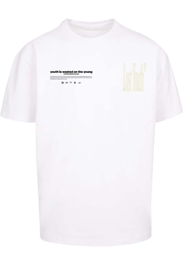 Lost Youth Lost Youth Majica  bež / crna / bijela