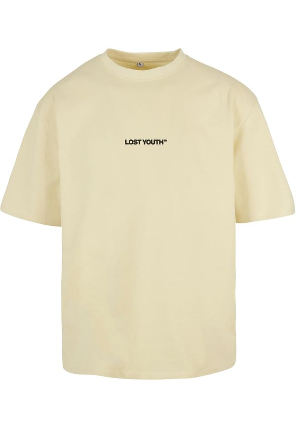 Lost Youth Lost Youth Majica 'Chaos'  kobalt plava / pastelno žuta