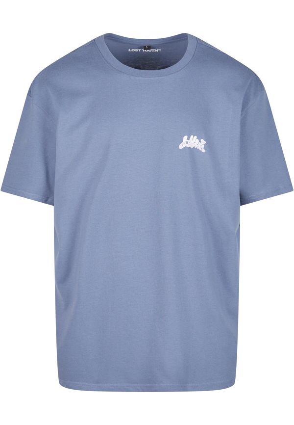 Lost Youth Lost Youth Majica 'Flowers'  nude / sivkasto plava / svijetložuta / bijela