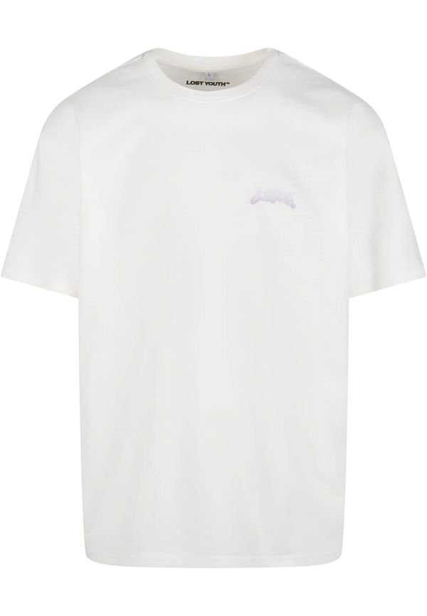 Lost Youth Lost Youth Majica 'Flowers'  pastelno žuta / pastelno ljubičasta / pastelno roza / bijela