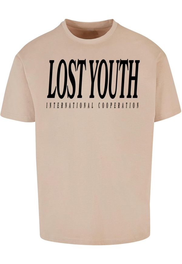 Lost Youth Lost Youth Majica 'LY'  pijesak / crna