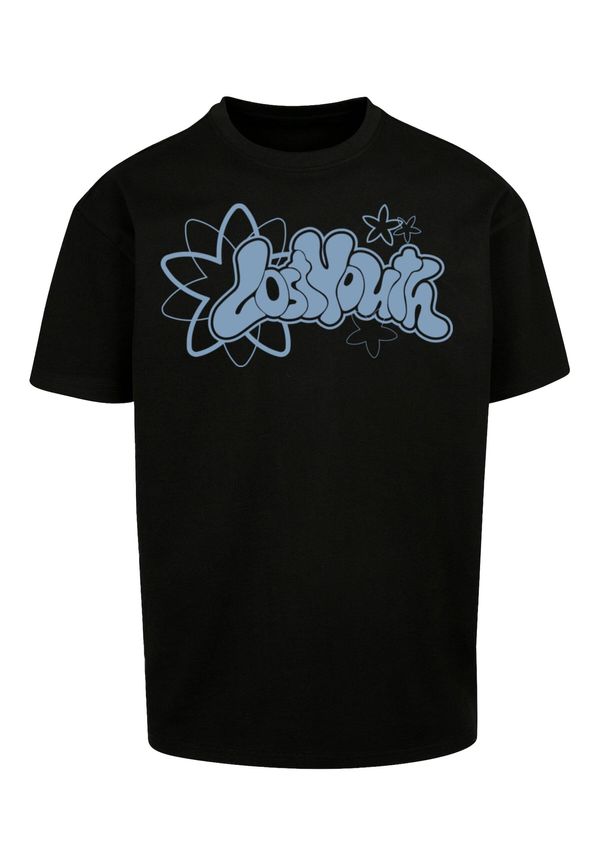 Lost Youth Lost Youth Majica 'Starry Silhouette'  golublje plava / crna