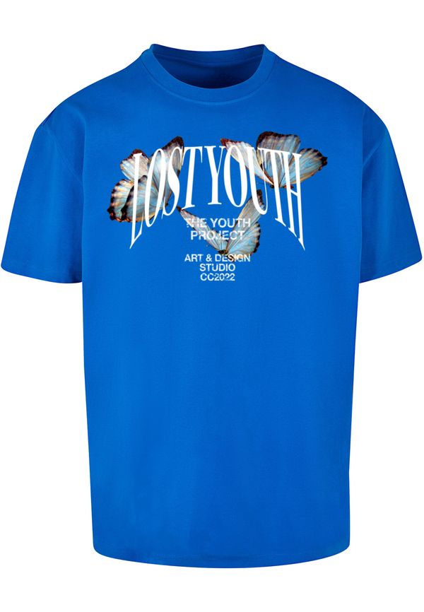 Lost Youth Lost Youth Majica  svijetlobež / kraljevsko plava / crna / bijela