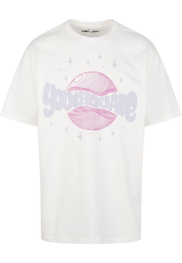 Lost Youth Lost Youth Majica 'Youthquake V.2'  svijetlobež / lila / svijetloroza