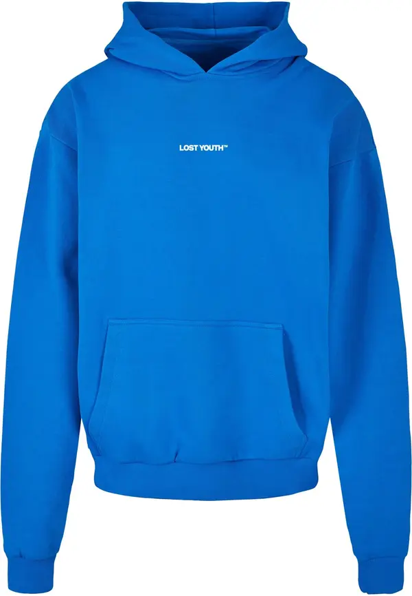 Lost Youth Lost Youth Sweater majica 'Chaos'  kraljevsko plava / bijela
