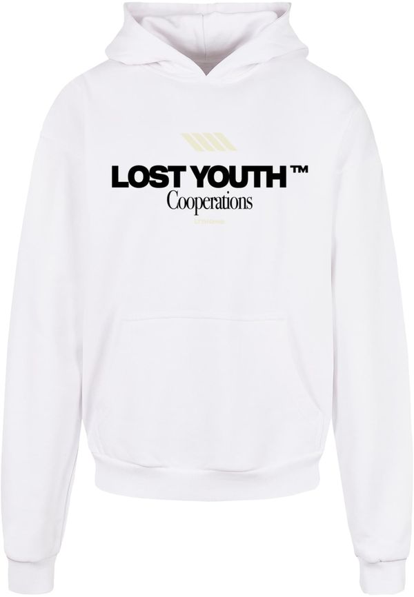 Lost Youth Lost Youth Sweater majica 'Cooperations'  crna / bijela