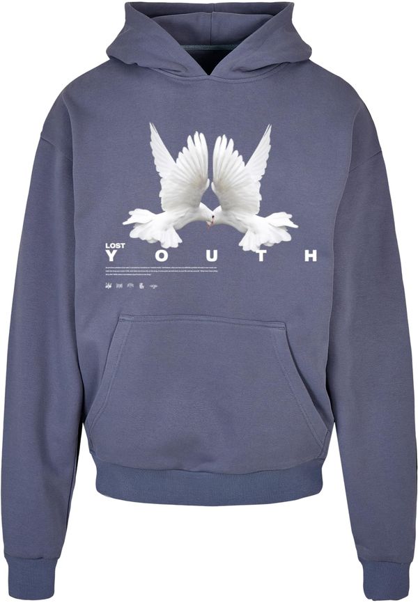 Lost Youth Lost Youth Sweater majica 'DOVE'  plava / bijela