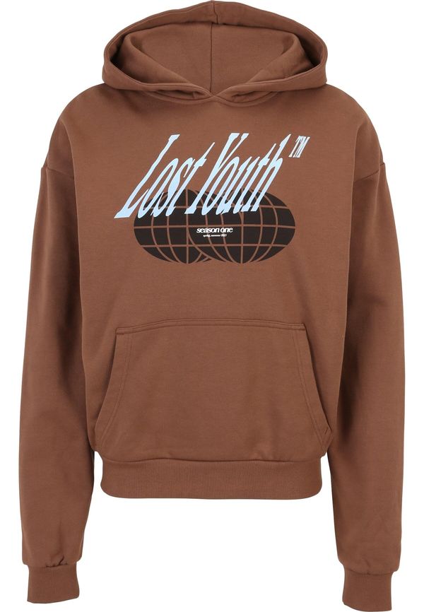 Lost Youth Lost Youth Sweater majica 'Icon V.5'  svijetloplava / smeđa / bijela