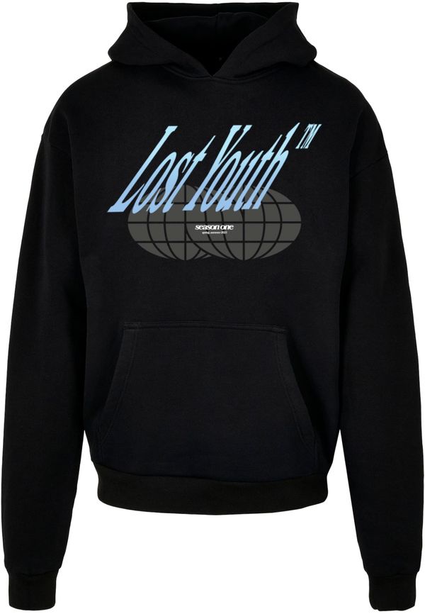 Lost Youth Lost Youth Sweater majica 'Icon V.5'  svijetloplava / tamo siva / crna / bijela
